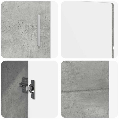 Sideboard with Shelf FLORIN Concrete Grey 88.5 x 30.5 x 55.5 cm