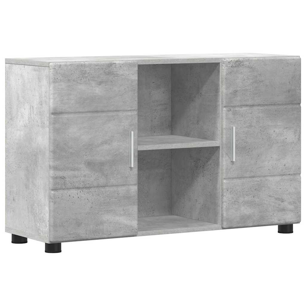 Sideboard with Shelf FLORIN Concrete Grey 88.5 x 30.5 x 55.5 cm