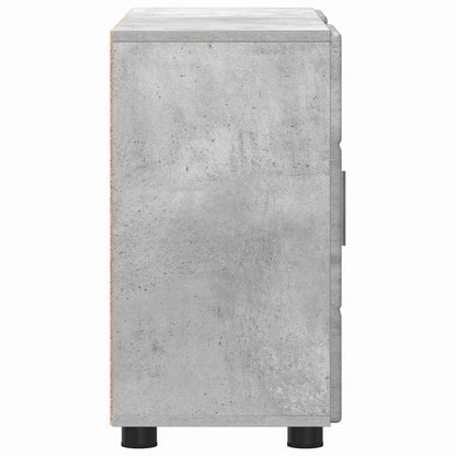 Sideboard with Shelf FLORIN Concrete Grey 88.5 x 30.5 x 55.5 cm