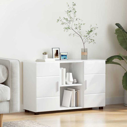 Sideboard FLORIN High Gloss White 88.5 x 30.5 x 55.5 cm