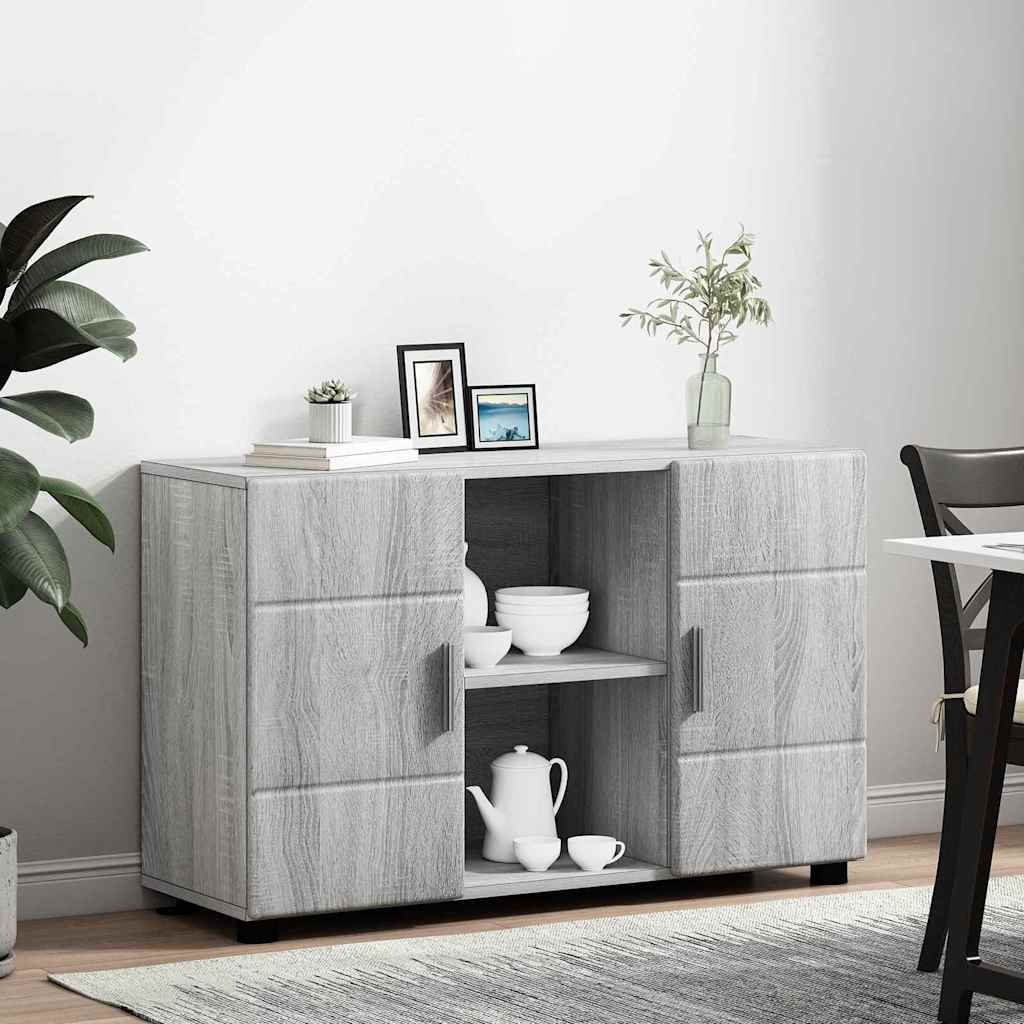 Sideboard with Shelf FLORIN Grey Sonoma 88.5 x 30.5 x 55.5 cm