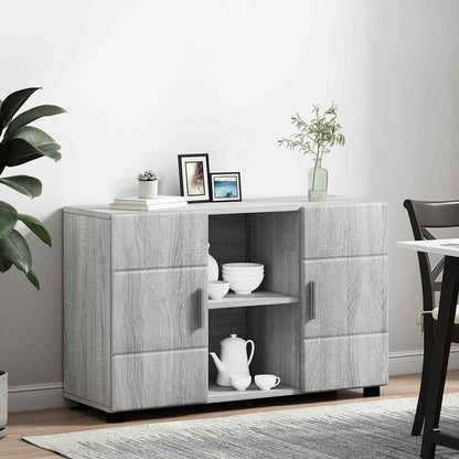 Sideboard with Shelf FLORIN Grey Sonoma 88.5 x 30.5 x 55.5 cm