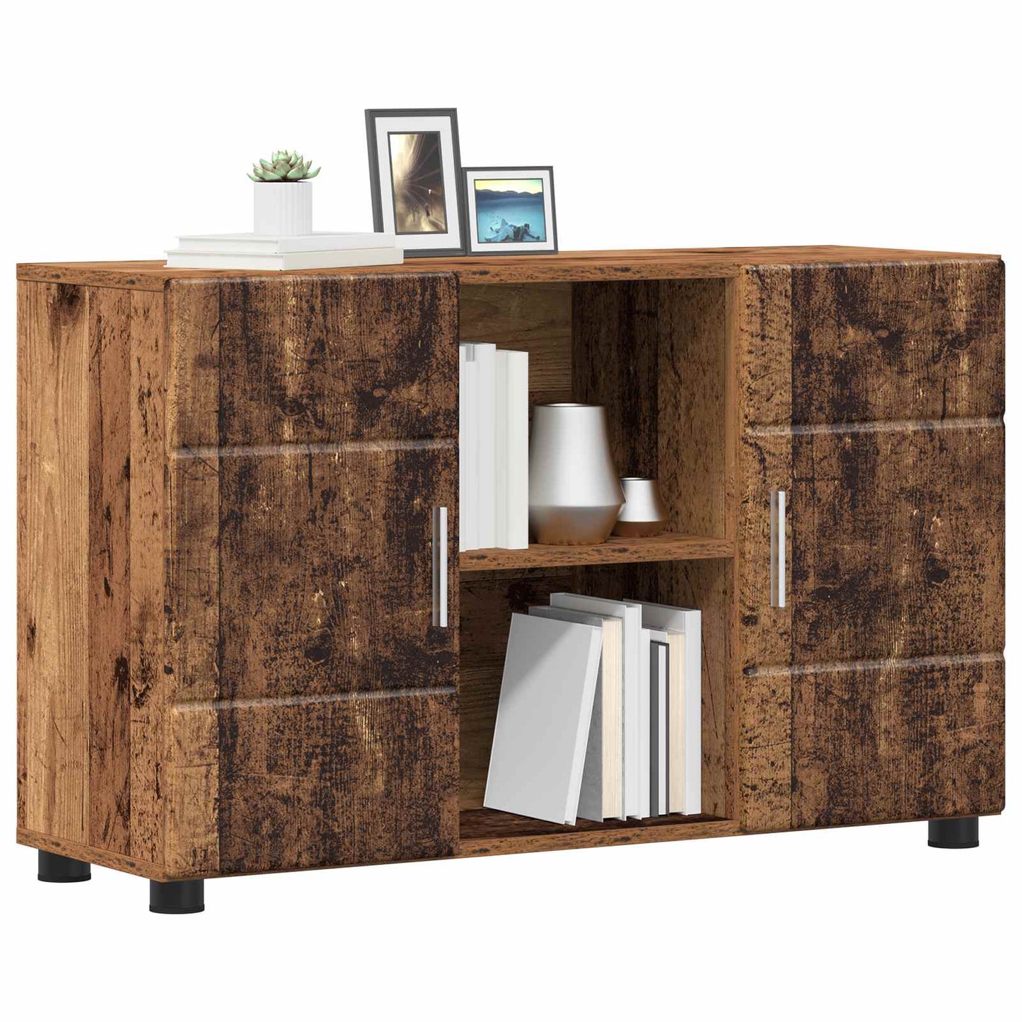 Sideboard FLORIN 88.5 x 30.5 x 55.5 cm Old Wood Engineered Wood