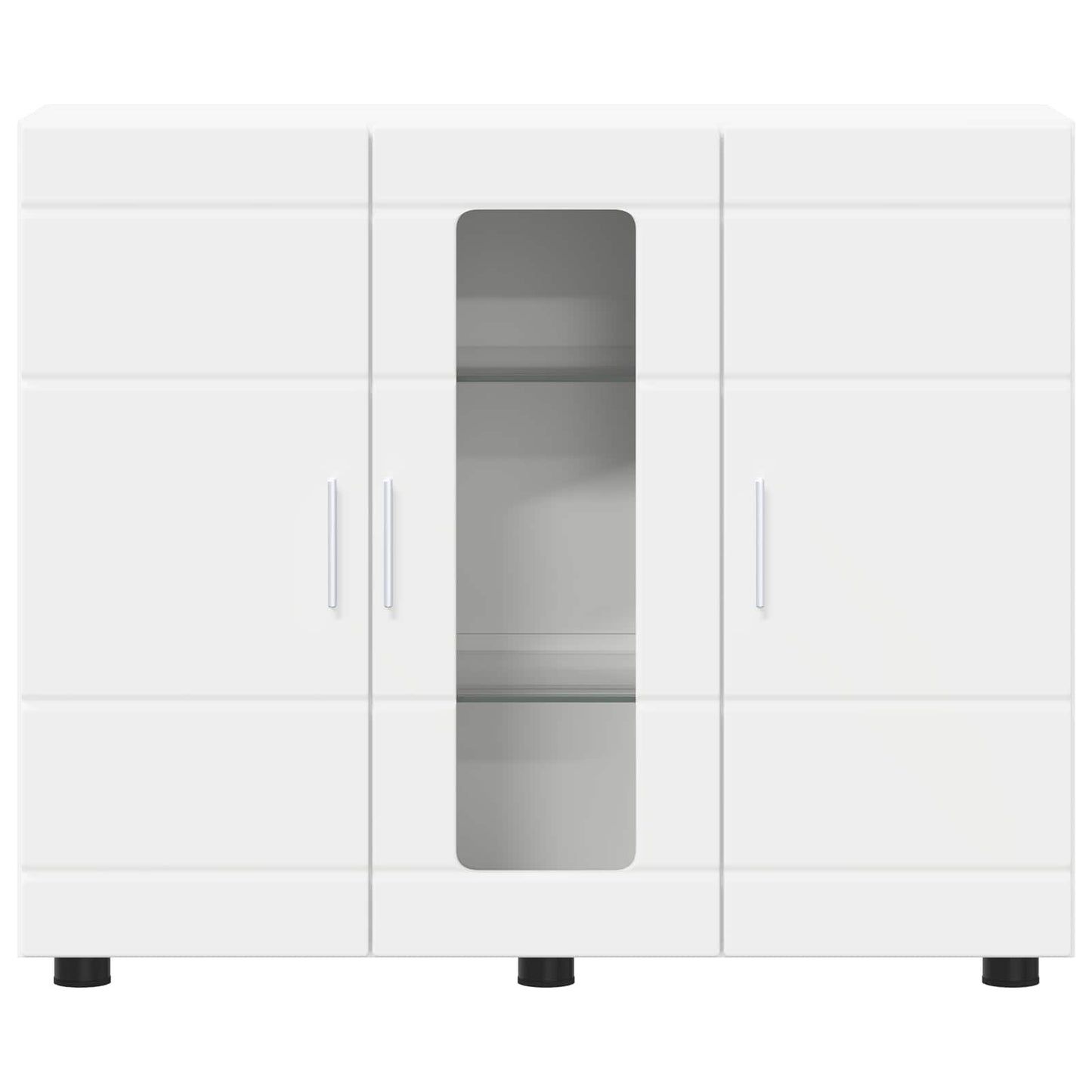 Wooden Cabinet White 88.5 x 30.5 x 73 cm Engineered Wood