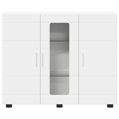 Wooden Cabinet White 88.5 x 30.5 x 73 cm Engineered Wood
