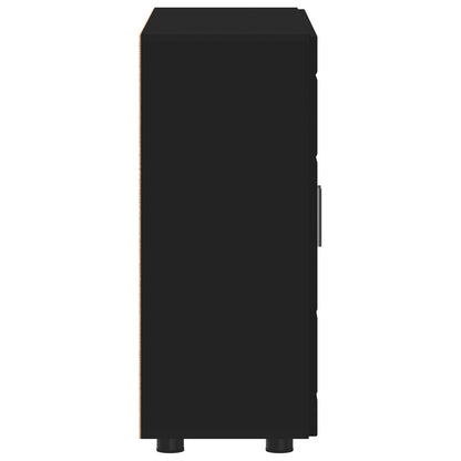 Wooden Cabinet Black 88.5 x 30.5 x 73 cm Engineered Wood
