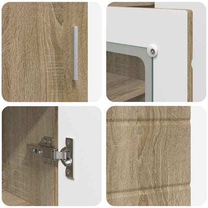 Wooden Cabinet Sonoma Oak 88.5 x 30.5 x 73 cm Engineered Wood