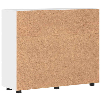 Wooden Cabinet High Gloss White 88.5 x 30.5 x 73 cm