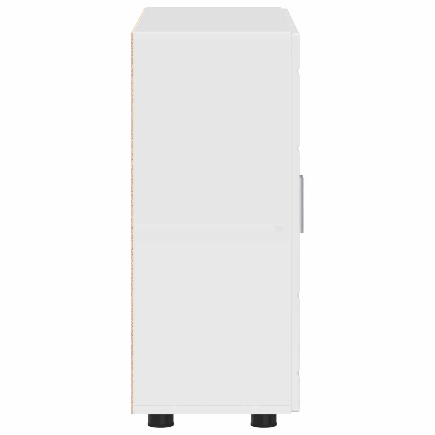 Wooden Cabinet High Gloss White 88.5 x 30.5 x 73 cm