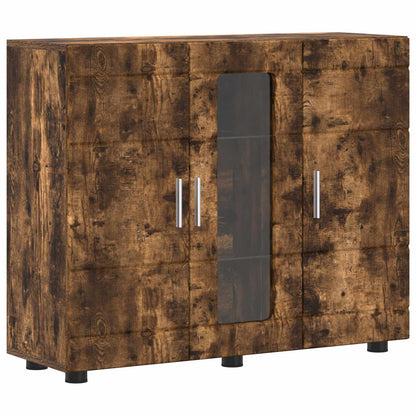 Wooden Cabinet Smoked Oak 88.5 x 30.5 x 73 cm Engineered Wood