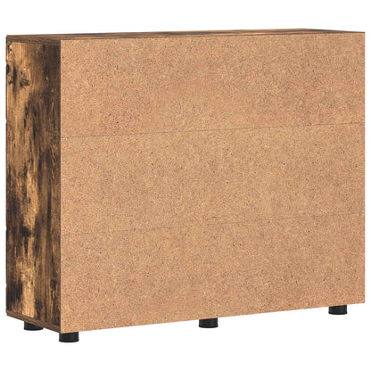 Wooden Cabinet Smoked Oak 88.5 x 30.5 x 73 cm Engineered Wood
