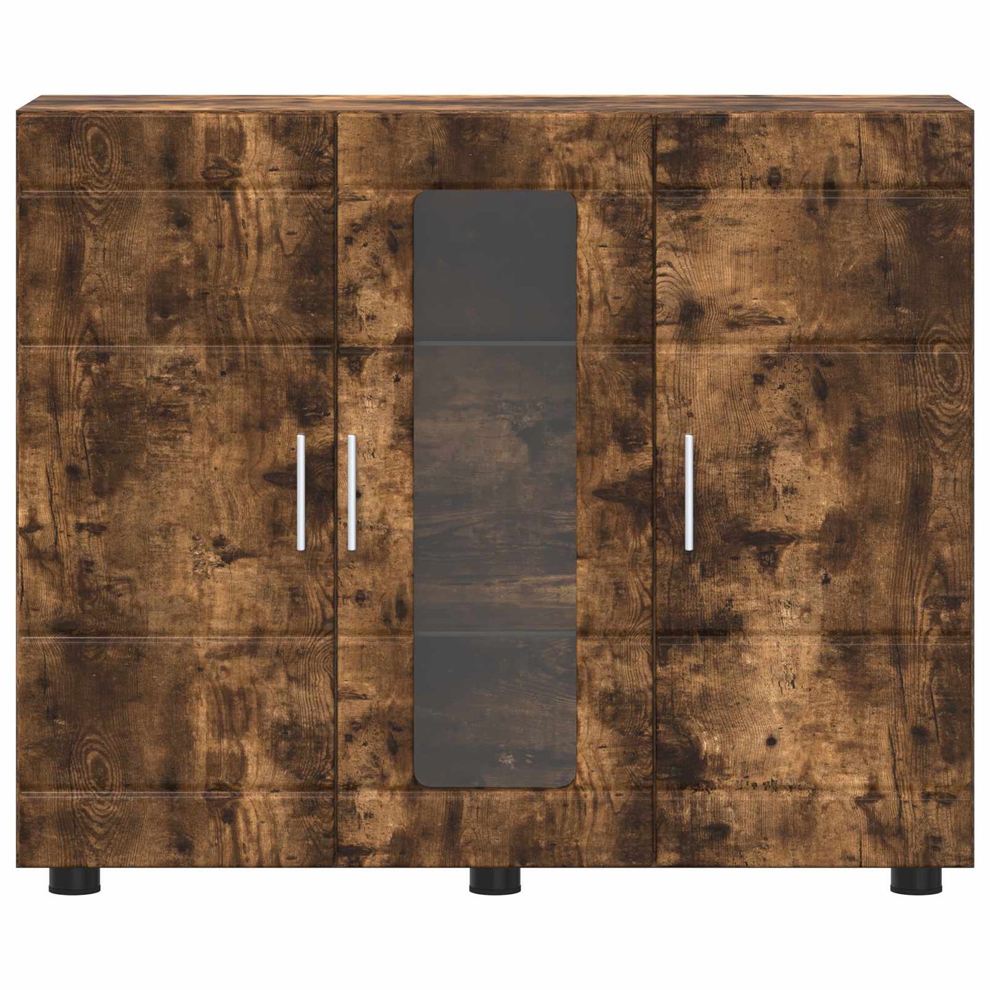 Wooden Cabinet Smoked Oak 88.5 x 30.5 x 73 cm Engineered Wood