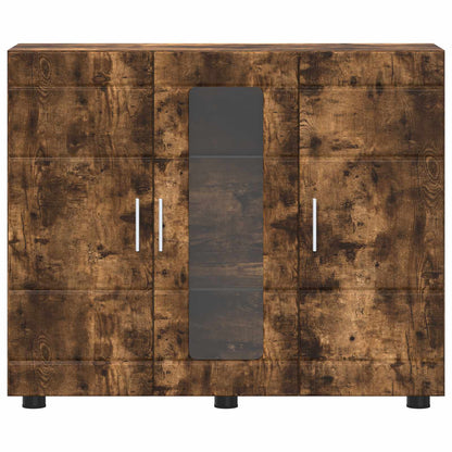 Wooden Cabinet Smoked Oak 88.5 x 30.5 x 73 cm Engineered Wood