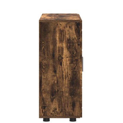 Wooden Cabinet Smoked Oak 88.5 x 30.5 x 73 cm Engineered Wood
