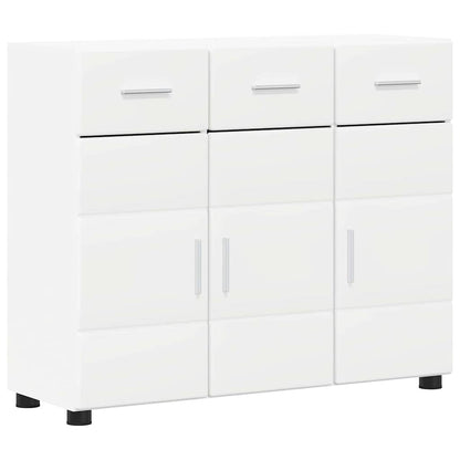 Sideboard FLORIN White 88.5 x 30.5 x 73 cm Engineered Wood