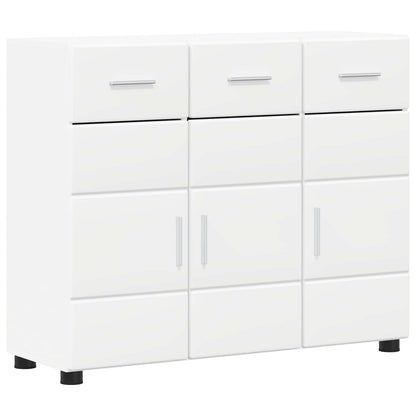 Sideboard FLORIN 88.5 x 30.5 x 73 cm White Engineered Wood