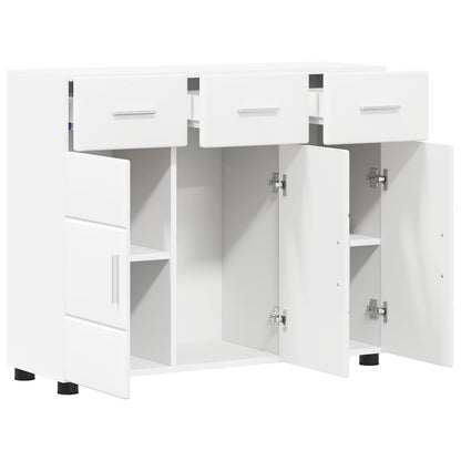 Sideboard FLORIN 88.5 x 30.5 x 73 cm White Engineered Wood