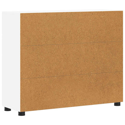 Sideboard FLORIN 88.5 x 30.5 x 73 cm White Engineered Wood