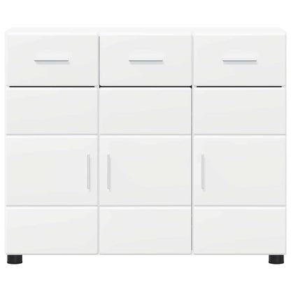 Sideboard FLORIN White 88.5 x 30.5 x 73 cm Engineered Wood