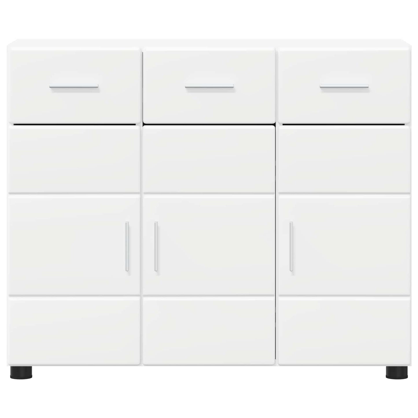 Sideboard FLORIN 88.5 x 30.5 x 73 cm White Engineered Wood