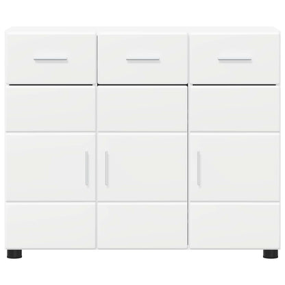 Sideboard FLORIN 88.5 x 30.5 x 73 cm White Engineered Wood