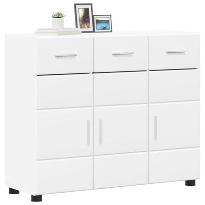 Sideboard FLORIN 88.5 x 30.5 x 73 cm White Engineered Wood