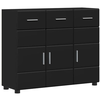 Sideboard FLORIN 88.5 x 30.5 x 73 cm Black Engineered Wood