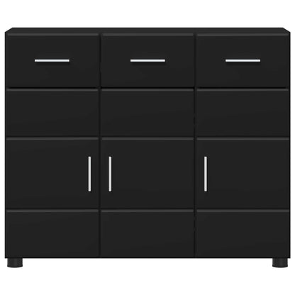 Sideboard FLORIN 88.5 x 30.5 x 73 cm Black Engineered Wood