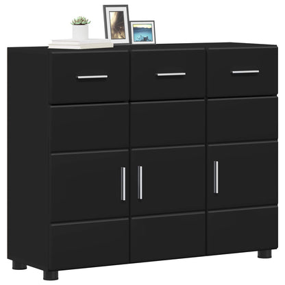 Sideboard FLORIN 88.5 x 30.5 x 73 cm Black Engineered Wood