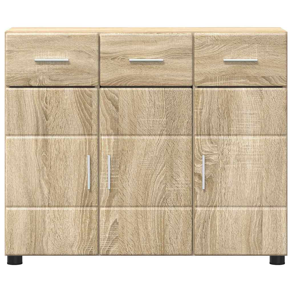 Sideboard FLORIN Sonoma Oak 88.5 x 30.5 x 73 cm Engineered Wood