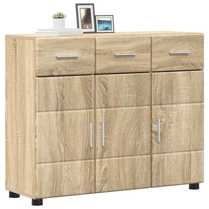 Sideboard FLORIN 88.5 x 30.5 x 73 cm Sonoma Oak Engineered Wood
