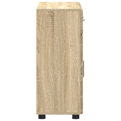 Sideboard FLORIN 88.5 x 30.5 x 73 cm Sonoma Oak Engineered Wood