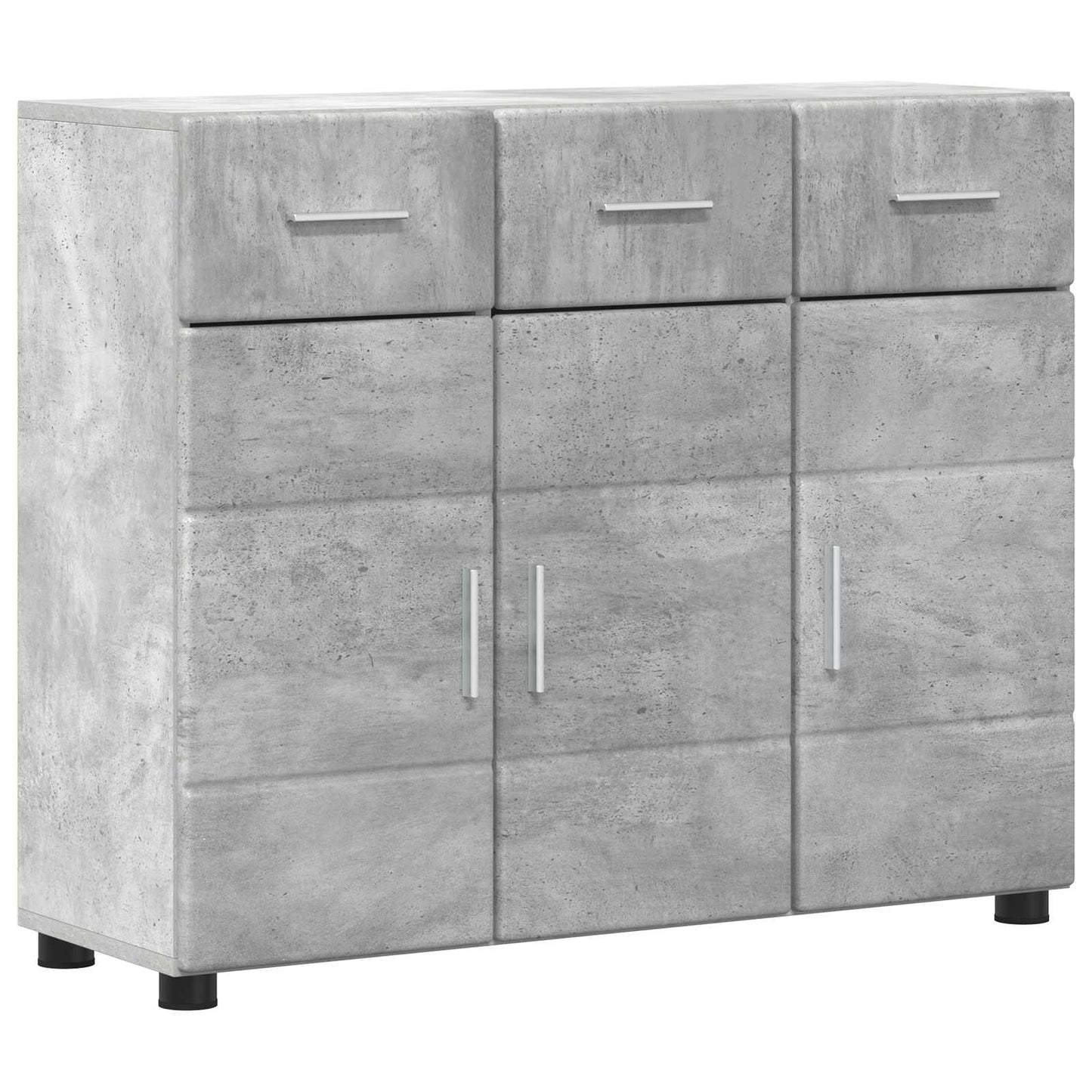 Sideboard FLORIN 88.5 x 30.5 x 73 cm Concrete Grey