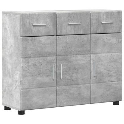 Sideboard FLORIN 88.5 x 30.5 x 73 cm Concrete Grey