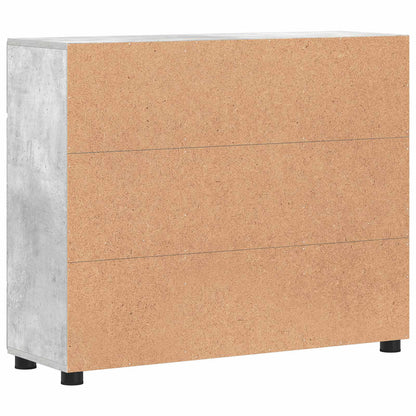 Sideboard FLORIN 88.5 x 30.5 x 73 cm Concrete Grey