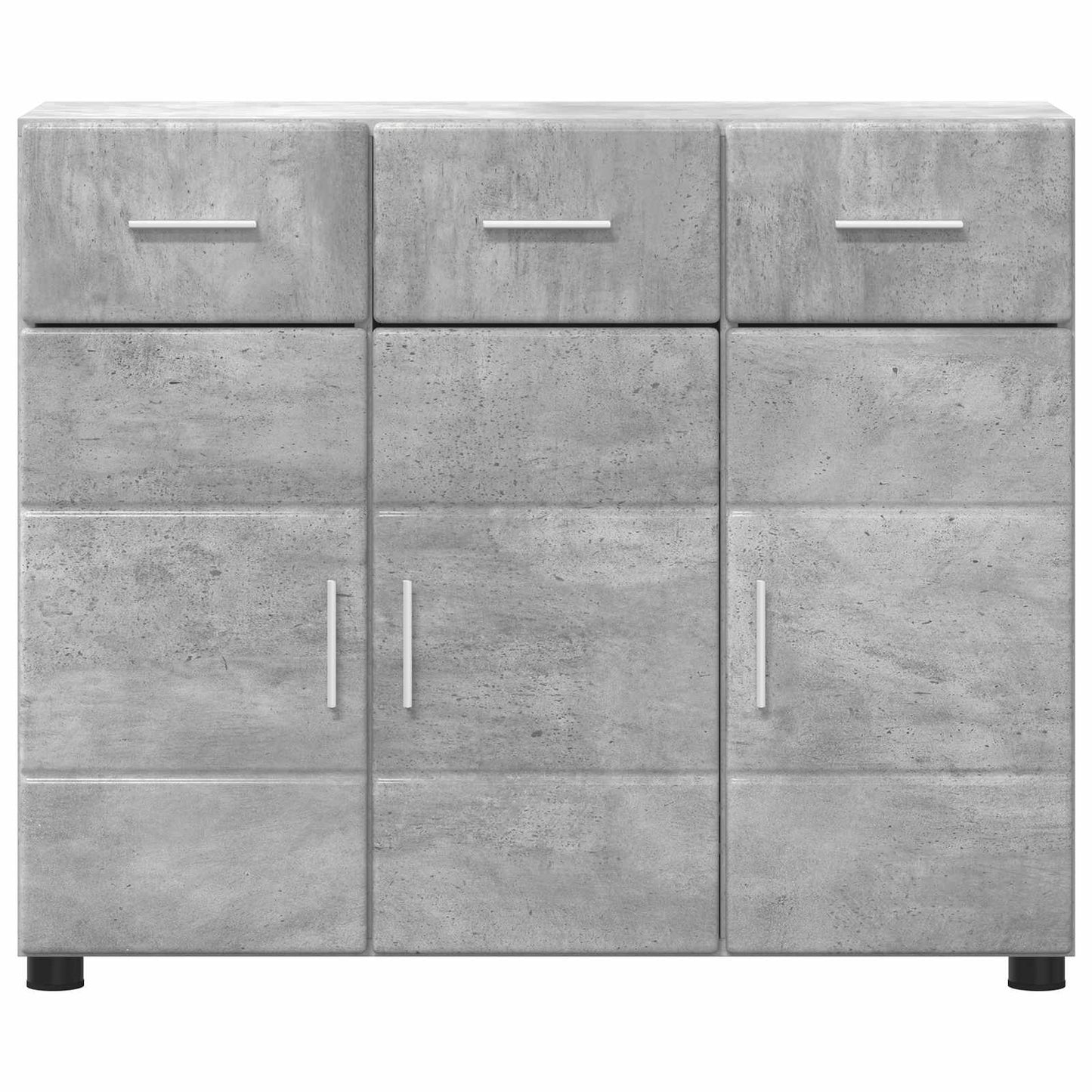 Sideboard FLORIN 88.5 x 30.5 x 73 cm Concrete Grey