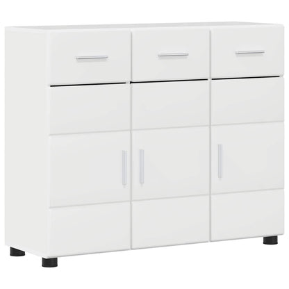 Sideboard FLORIN 88.5 x 30.5 x 73 cm High Gloss White