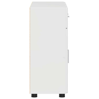 Sideboard FLORIN 88.5 x 30.5 x 73 cm High Gloss White