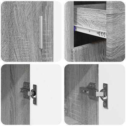 Sideboard FLORIN 88.5 x 30.5 x 73 cm Grey Sonoma