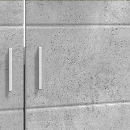 Bathroom Cabinet Set TULUM Concrete Grey 60 x 34 x 63 cm