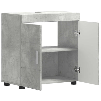Bathroom Cabinet Set TULUM Concrete Grey 60 x 34 x 63 cm
