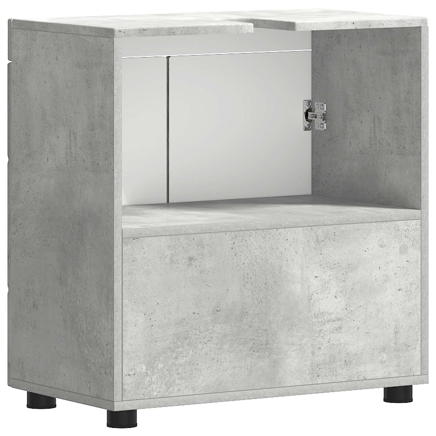 Bathroom Cabinet Set TULUM Concrete Grey 60 x 34 x 63 cm