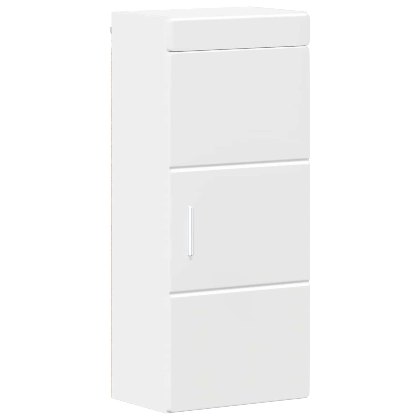 Bathroom Wall Cabinet with Shelf TULUM White 37 x 24.5 x 86 cm
