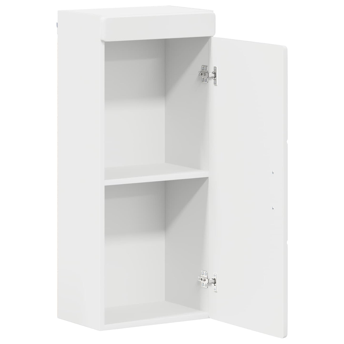 Bathroom Wall Cabinet with Shelf TULUM White 37 x 24.5 x 86 cm
