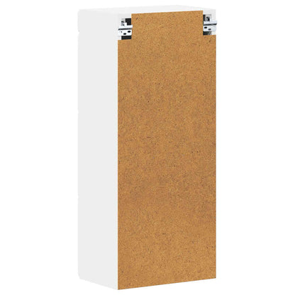 Bathroom Wall Cabinet with Shelf TULUM White 37 x 24.5 x 86 cm