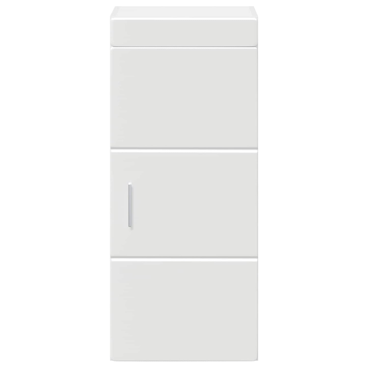 Bathroom Wall Cabinet with Shelf TULUM White 37 x 24.5 x 86 cm