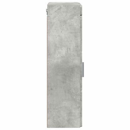 Bathroom Wall Cabinet TULUM Concrete Grey 37 x 24.5 x 86 cm