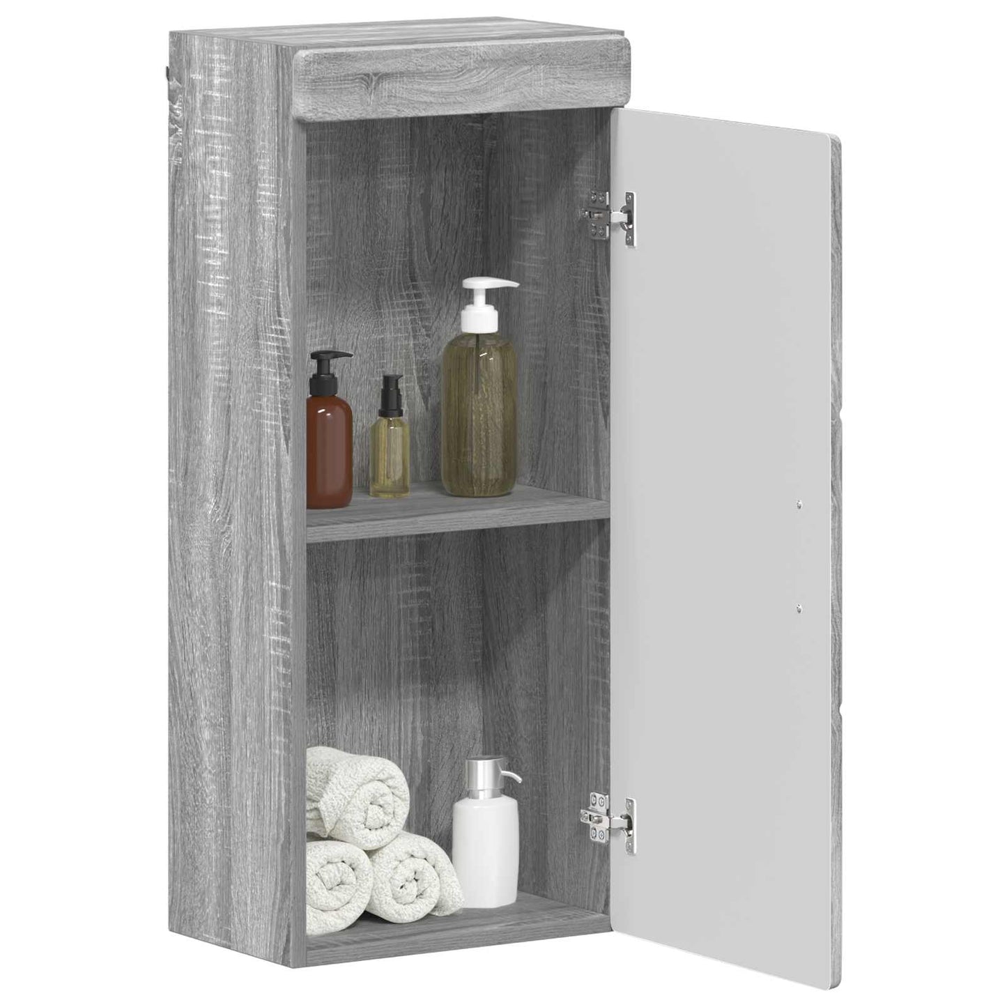 Bathroom Wall Cabinet TULUM Grey Sonoma 37 x 24.5 x 86 cm