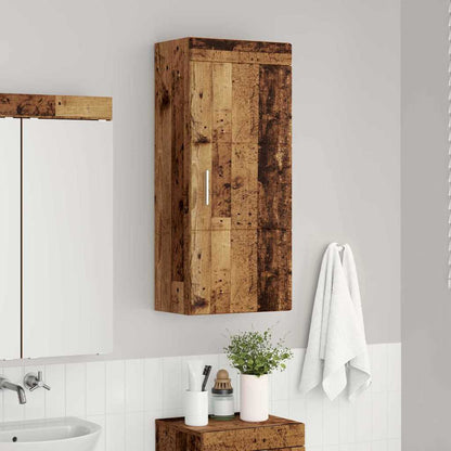 Bathroom Wall Cabinet TULUM Old Wood 37 x 24.5 x 86 cm