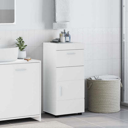 Bathroom Cabinet Set with Drawer TULUM White 37 x 31.5 x 82 cm